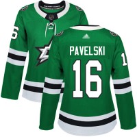 Adidas Dallas Stars #16 Joe Pavelski Green Home Authentic Women's Stitched NHL Jersey