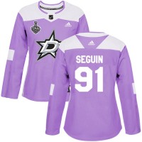 Adidas Dallas Stars #91 Tyler Seguin Purple Authentic Fights Cancer Women's 2020 Stanley Cup Final Stitched NHL Jersey