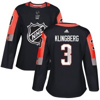 Adidas Dallas Stars #3 John Klingberg Black 2018 All-Star Central Division Authentic Women's Stitched NHL Jersey