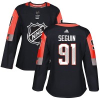 Adidas Dallas Stars #91 Tyler Seguin Black 2018 All-Star Central Division Authentic Women's Stitched NHL Jersey