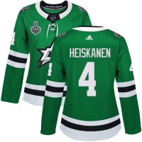 Adidas Dallas Stars #4 Miro Heiskanen Green Home Authentic Women's 2020 Stanley Cup Final Stitched NHL Jersey
