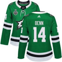 Adidas Dallas Stars #14 Jamie Benn Green Home Authentic Women's 2020 Stanley Cup Final Stitched NHL Jersey