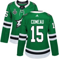 Adidas Dallas Stars #15 Blake Comeau Green Home Authentic Women's 2020 Stanley Cup Final Stitched NHL Jersey