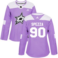 Adidas Dallas Stars #90 Jason Spezza Purple Authentic Fights Cancer Women's Stitched NHL Jersey