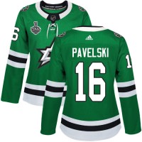 Adidas Dallas Stars #16 Joe Pavelski Green Home Authentic Women's 2020 Stanley Cup Final Stitched NHL Jersey