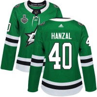 Adidas Dallas Stars #40 Martin Hanzal Green Home Authentic Women's 2020 Stanley Cup Final Stitched NHL Jersey