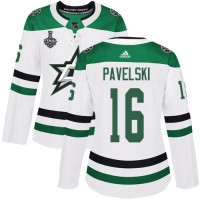 Adidas Dallas Stars #16 Joe Pavelski White Road Authentic Women's 2020 Stanley Cup Final Stitched NHL Jersey