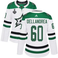 Adidas Dallas Stars #60 Ty Dellandrea White Road Authentic Women's 2020 Stanley Cup Final Stitched NHL Jersey