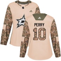Adidas Dallas Stars #10 Corey Perry Camo Authentic 2017 Veterans Day Women's Stitched NHL Jersey
