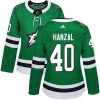 Adidas Dallas Stars #40 Martin Hanzal Green Home Authentic Women's Stitched NHL Jersey