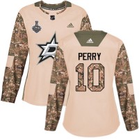 Adidas Dallas Stars #10 Corey Perry Camo Authentic 2017 Veterans Day Women's 2020 Stanley Cup Final Stitched NHL Jersey