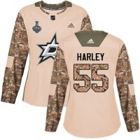 Adidas Dallas Stars #55 Thomas Harley Camo Authentic 2017 Veterans Day Women's 2020 Stanley Cup Final Stitched NHL Jersey