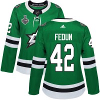 Adidas Dallas Stars #42 Taylor Fedun Green Home Authentic Women's 2020 Stanley Cup Final Stitched NHL Jersey