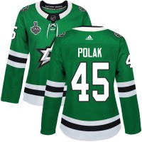 Adidas Dallas Stars #45 Roman Polak Green Home Authentic Women's 2020 Stanley Cup Final Stitched NHL Jersey