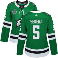 Adidas Dallas Stars #5 Andrej Sekera Green Home Authentic Women's 2020 Stanley Cup Final Stitched NHL Jersey