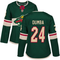 Adidas Minnesota Wild #24 Matt Dumba Green Home Authentic Women's Stitched NHL Jersey