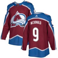 Adidas Colorado Avalanche #9 Lanny McDonald Burgundy Home Authentic Stitched Youth NHL Jersey