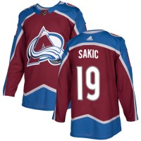 Adidas Colorado Avalanche #19 Joe Sakic Burgundy Home Authentic Stitched Youth NHL Jersey
