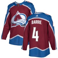 Adidas Colorado Avalanche #4 Tyson Barrie Burgundy Home Authentic Stitched Youth NHL Jersey