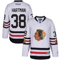 Chicago Blackhawks #38 Ryan Hartman White 2017 Winter Classic Stitched Youth NHL Jersey