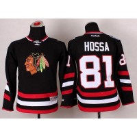 Chicago Blackhawks #81 Marian Hossa Black 2014 Stadium Series Stitched Youth NHL Jersey