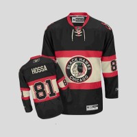 Chicago Blackhawks #81 Marian Hossa Embroidered Black New Third Youth NHL Jersey