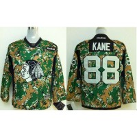 Chicago Blackhawks #88 Patrick Kane Camo Veterans Day Practice Stitched Youth NHL Jersey