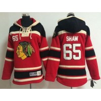 Chicago Blackhawks #65 Andrew Shaw Red Sawyer Hooded Sweatshirt Stitched Youth NHL Jersey