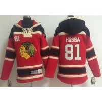 Chicago Blackhawks #81 Marian Hossa Red Sawyer Hooded Sweatshirt Stitched Youth NHL Jersey