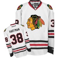 Chicago Blackhawks #38 Ryan Hartman White Road Stitched Youth NHL Jersey