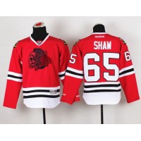 Chicago Blackhawks #65 Andrew Shaw Red(Red Skull) Stitched Youth NHL Jersey
