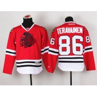 Chicago Blackhawks #86 Teuvo Teravainen Red(Red Skull) Stitched Youth NHL Jersey