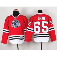 Chicago Blackhawks #65 Andrew Shaw Red(White Skull) Stitched Youth NHL Jersey