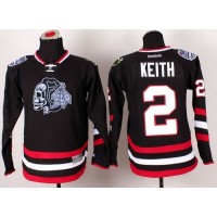 Chicago Blackhawks #2 Duncan Keith Black(White Skull) 2014 Stadium Series Stitched Youth NHL Jersey