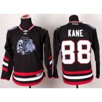 Chicago Blackhawks #88 Patrick Kane Black(White Skull) 2014 Stadium Series Stitched Youth NHL Jersey