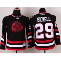 Chicago Blackhawks #29 Bryan Bickell Black(Red Skull) 2014 Stadium Series Stitched Youth NHL Jersey