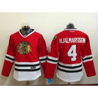 Chicago Blackhawks #4 Niklas Hjalmarsson Red Stitched Youth NHL Jersey