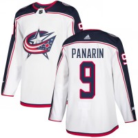 Adidas Blue Columbus Blue Jackets #9 Artemi Panarin White Road Authentic Stitched Youth NHL Jersey