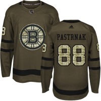 Adidas Boston Bruins #88 David Pastrnak Green Salute to Service Youth Stitched NHL Jersey