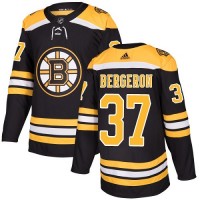 Adidas Boston Bruins #37 Patrice Bergeron Black Home Authentic Youth Stitched NHL Jersey
