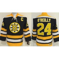 Boston Bruins #24 Terry O'Reilly Black CCM Youth Stitched NHL Jersey
