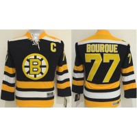 Boston Bruins #77 Ray Bourque Black CCM Youth Stitched NHL Jersey