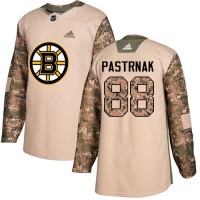 Adidas Boston Bruins #88 David Pastrnak Camo Authentic 2017 Veterans Day Youth Stitched NHL Jersey
