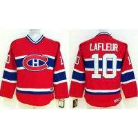 Montreal Canadiens #10 Guy Lafleur Red CCM Throwback Stitched Youth NHL Jersey
