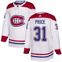 Adidas Montreal Canadiens #31 Carey Price White Authentic Stitched Youth NHL Jersey