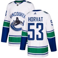 Adidas Vancouver Canucks #53 Bo Horvat White Road Authentic Youth Stitched NHL Jersey