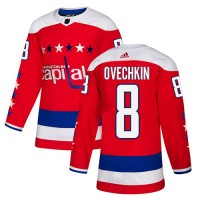 Adidas Washington Capitals #8 Alex Ovechkin Red Alternate Authentic Stitched Youth NHL Jersey