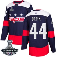 Adidas Washington Capitals #44 Brooks Orpik Navy Authentic 2018 Stadium Series Stanley Cup Final Champions Stitched Youth NHL Jersey