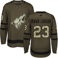 Adidas Arizona Coyotes #23 Oliver Ekman-Larsson Green Salute to Service Stitched Youth NHL Jersey