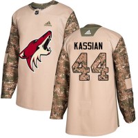 Adidas Arizona Coyotes #44 Zack Kassian Camo Authentic 2017 Veterans Day Stitched Youth NHL Jersey